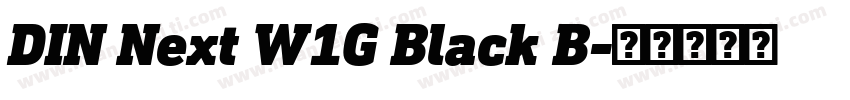 DIN Next W1G Black B字体转换